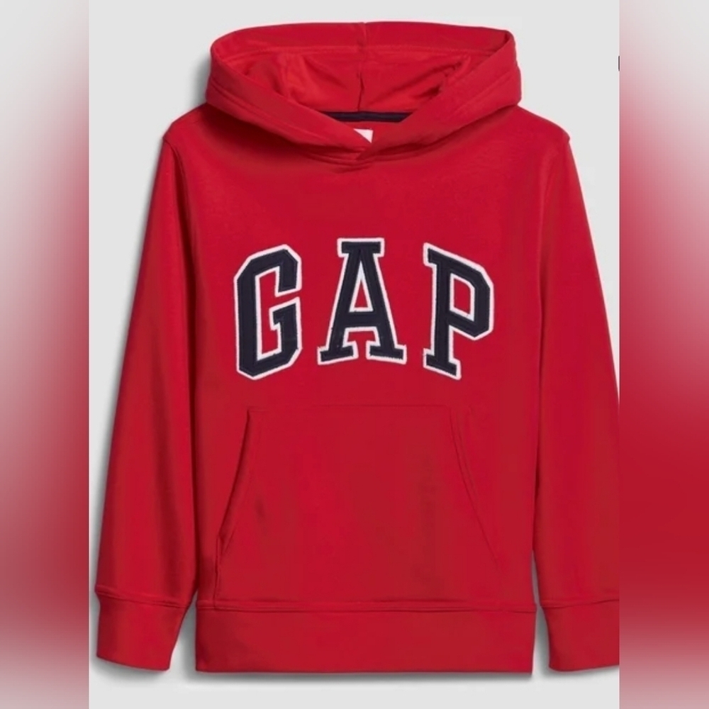 NWT! GAP, Logo Kids Sweatshirt, Red/Navy, Size Large - NEW!